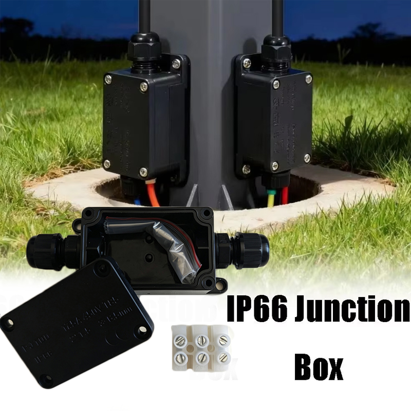 Outdoor Lighting Cable - 1pc 2 Way Outdoor Waterproof IP66