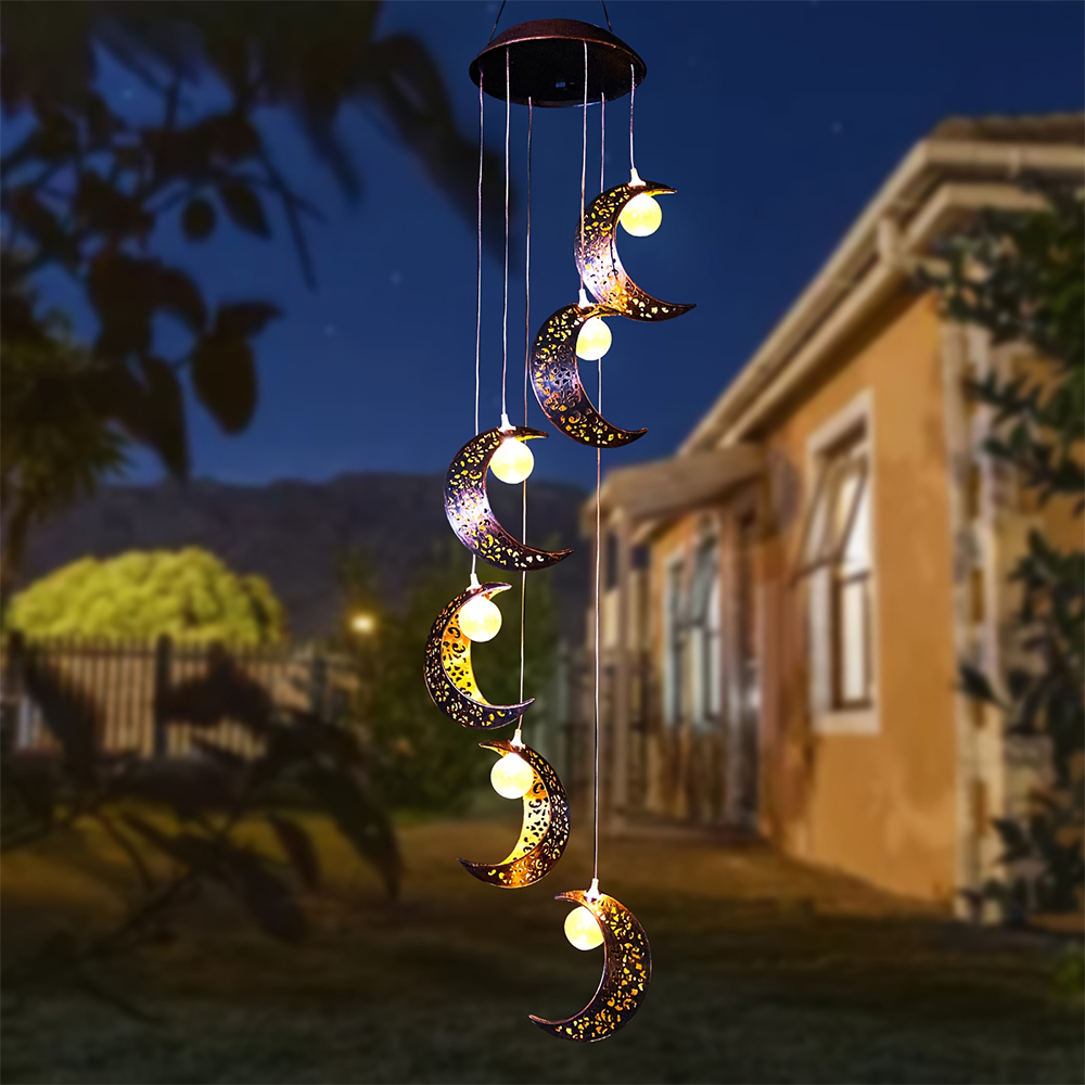 Moon Outdoor Solar Wind Chime  - Outdoor Lighting At Lowe'S review and price