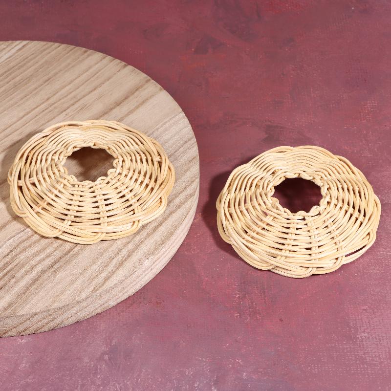 2Pcs Handwoven Rattan Lampshad - Outdoor Lighting Chandelier review and price