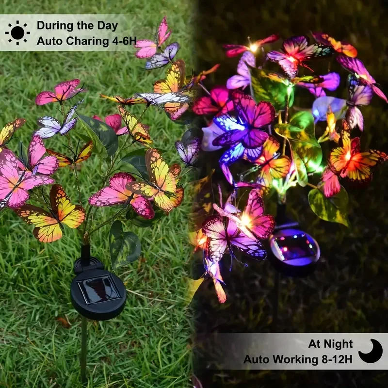 Solar LED Butterfly Garden Lig - Outdoor Lighting Permanent review and price