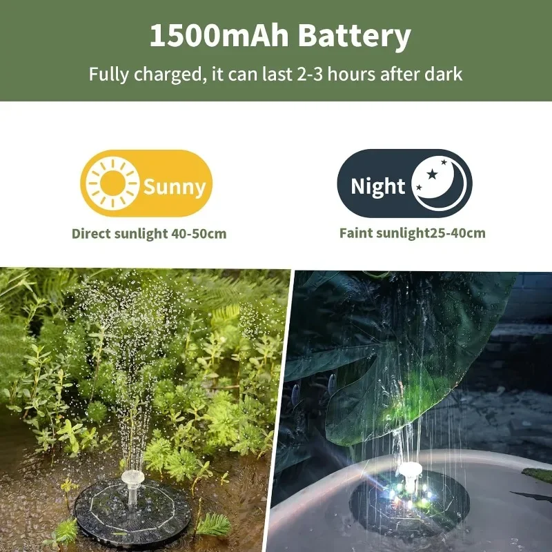Fountain Light 7 Colors LED Li - Outdoor Lighting Gazebo review and price