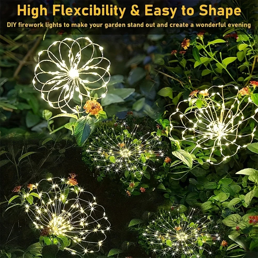 Solar LED Firework Fairy Light - Outdoor Lighting Gazebo review and price