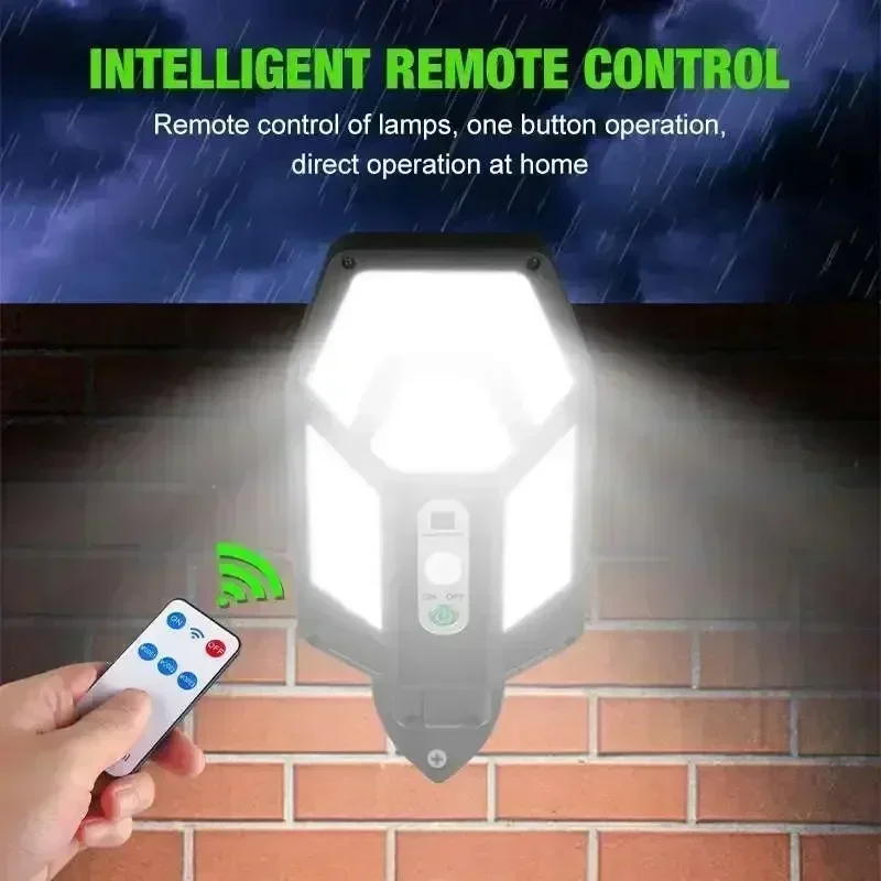 12000LM Powerful Solar Wall La - Outdoor Lighting Permanent review and price