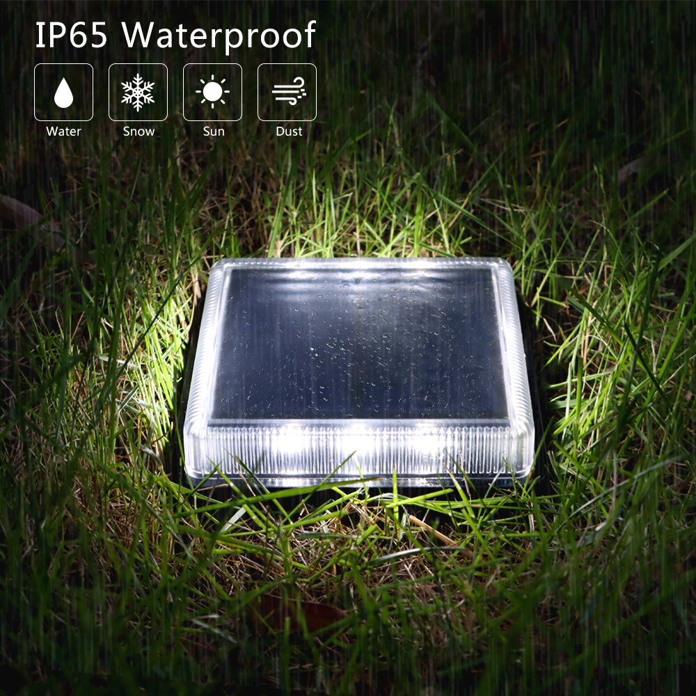 12 LEDs Solar Deck Light Large - Outdoor Lighting On Stairs review and price