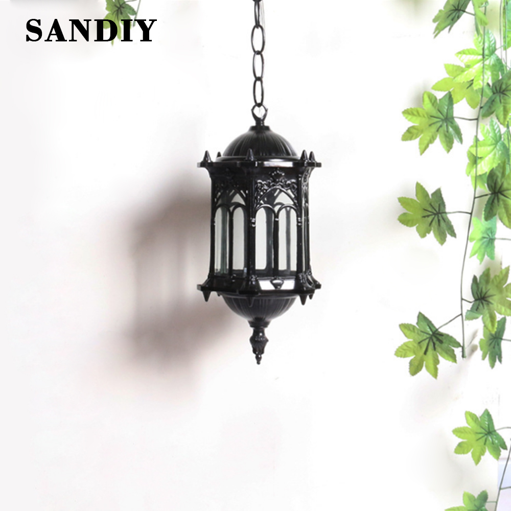 SANDIY Outdoor Pendant Lamp Re - Outdoor Lighting Chandelier review and price