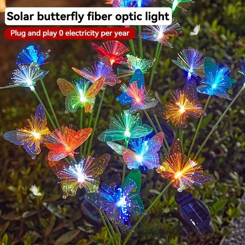 1PC 6-Head LED Solar Fiber Opt - Outdoor Lighting Yard Ideas review and price