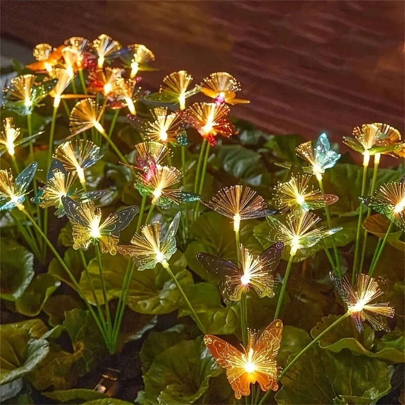 1PC 6-Head LED Solar Fiber Opt - Outdoor Lighting Yard Ideas review and price