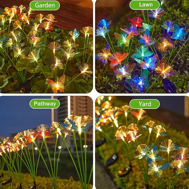 1PC 6-Head LED Solar Fiber Opt - Outdoor Lighting Yard Ideas review and price