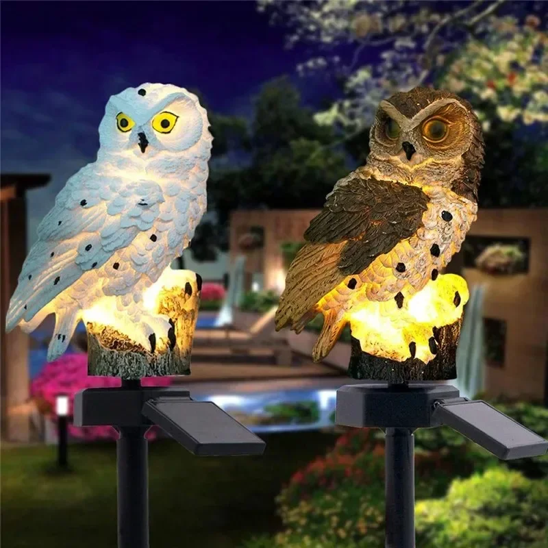 Solar Owl Statue Garden Light  - Outdoor Lighting Permanent review and price