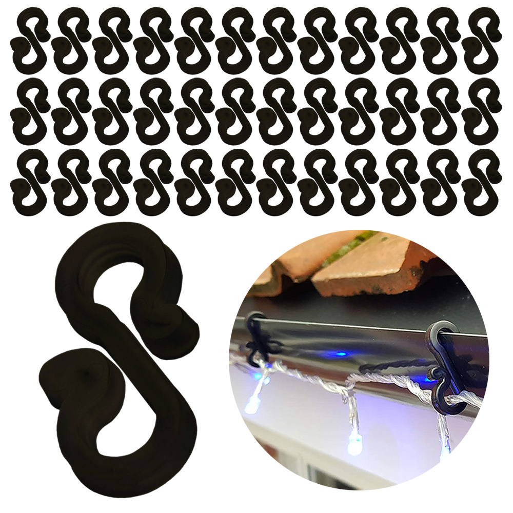 120Pcs Plastic Hooks Gutter Ho - Outdoor Lighting Cable review and price