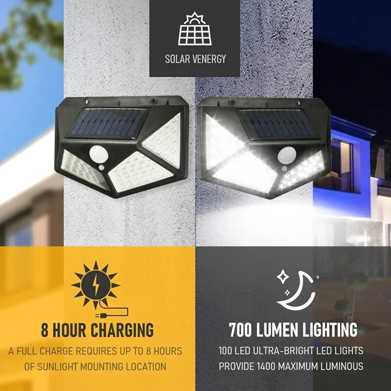 100Led Multifunctional Solar L - Photocell Outdoor Lighting review and price