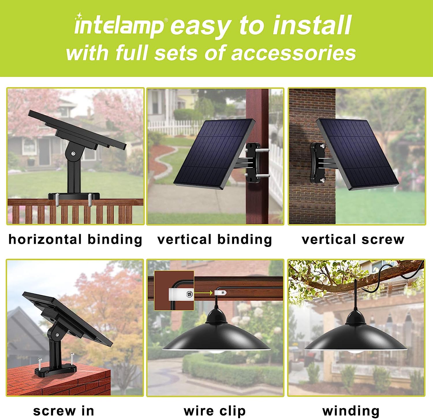intelamp Solar Pendant Lights  - Outdoor Lighting Chandelier review and price