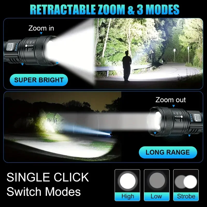 Tactical LED Flashlight 2000LM - Outdoor Lighting Permanent review and price